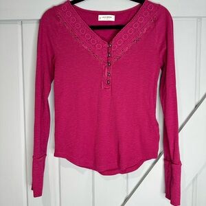 Lucky Brand Women's Top - Wine color